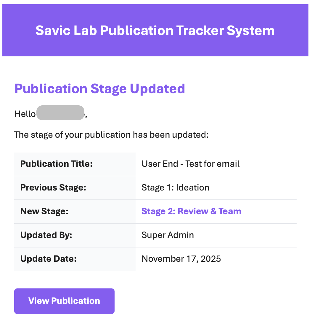 Email Notification System