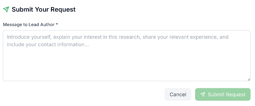 Co-author Request Details